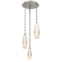 Hammerton CNB0049-03-BS-RA-CH2-L1 - Aalto Round 3pc Multi-Pendant with Chain