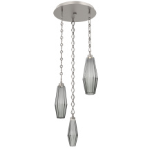 Hammerton CNB0049-03-BS-RS-CH1-L3 - Aalto Round 3pc Multi-Pendant with Chain