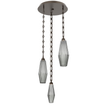Hammerton CNB0049-03-FB-RS-CH3-L1 - Aalto Round 3pc Multi-Pendant with Chain