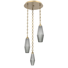 Hammerton CNB0049-03-GB-RS-CH1-L1 - Aalto Round 3pc Multi-Pendant with Chain