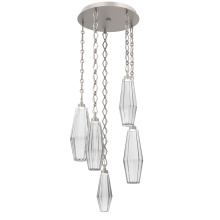 Hammerton CNB0049-05-BS-RC-CH1-L1 - Aalto Round 5pc Multi-Pendant with Chain