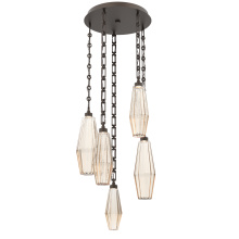 Hammerton CNB0049-05-FB-RA-CH3-L1 - Aalto Round 5pc Multi-Pendant with Chain