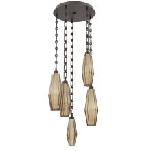 Hammerton CNB0049-05-FB-RB-CH3-L3 - Aalto Round 5pc Multi-Pendant with Chain