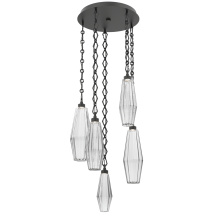 Hammerton CNB0049-05-MB-RC-CH1-L3 - Aalto Round 5pc Multi-Pendant with Chain
