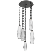 Hammerton CNB0049-05-MB-RC-CH2-L1 - Aalto Round 5pc Multi-Pendant with Chain