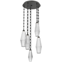 Hammerton CNB0049-05-MB-RC-CH3-L3 - Aalto Round 5pc Multi-Pendant with Chain