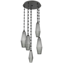Hammerton CNB0049-05-MB-RS-CH3-L1 - Aalto Round 5pc Multi-Pendant with Chain