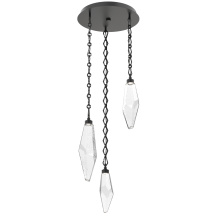 Hammerton CNB0050-03-MB-CC-CH1-L1 - Rock Crystal Round 3pc Multi-Pendant with Chain