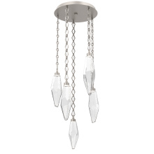 Hammerton CNB0050-05-BS-CC-CH1-L1 - Rock Crystal Round Chain 5pc Multi-Pendant
