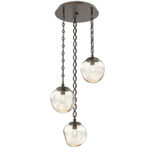 Hammerton CNB0062-03-FB-A-CH2-E2 - Aster Round 3pc Multi-Pendant with Chain (Bulb)