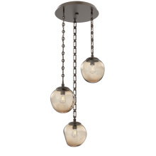 Hammerton CNB0062-03-FB-B-CH3-E2 - Aster Round 3pc Multi-Pendant with Chain (Bulb)