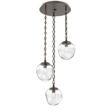 Hammerton CNB0062-03-FB-C-CH1-E2 - Aster Round 3pc Multi-Pendant with Chain (Bulb)