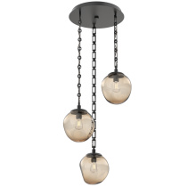 Hammerton CNB0062-03-MB-B-CH3-E2 - Aster Round 3pc Multi-Pendant with Chain (Bulb)