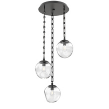 Hammerton CNB0062-03-MB-C-CH3-E2 - Aster Round 3pc Multi-Pendant with Chain (Bulb)
