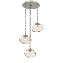 Hammerton CNB0064-03-BS-A-CH2-E2 - Nova Round 3pc Multi-Pendant with Chain (Bulb)