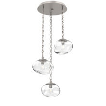Hammerton CNB0064-03-BS-C-CH1-E2 - Nova Round 3pc Multi-Pendant with Chain (Bulb)