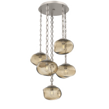 Hammerton CNB0064-05-BS-B-CH2-E2 - Nova Round 5pc Multi-Pendant with Chain (Bulb)