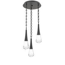 Hammerton CNB0078-03-MB-C-CH1-L1 - Raindrop Round 3pc Multi-Pendant with Chain