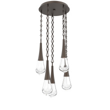Hammerton CNB0078-05-FB-C-CH1-L1 - Raindrop Round 5pc Multi-Pendant with Chain