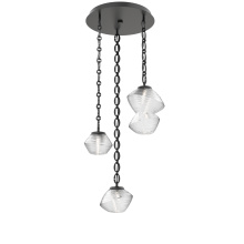 Hammerton CNB0089-03-MB-C-CH2-L3 - Mesa Round 3pc Multi-Pendant with Chain
