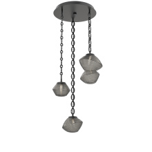 Hammerton CNB0089-03-MB-S-CH2-L1 - Mesa Round 3pc Multi-Pendant with Chain