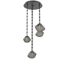 Hammerton CNB0089-03-MB-S-CH3-L3 - Mesa Round 3pc Multi-Pendant with Chain