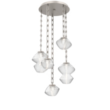 Hammerton CNB0089-05-BS-C-CH3-L1 - Mesa Round 5pc Multi-Pendant with Chain