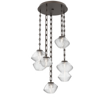 Hammerton CNB0089-05-FB-C-CH3-L1 - Mesa Round 5pc Multi-Pendant with Chain