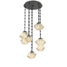 Hammerton CNB0089-05-MB-A-CH3-L3 - Mesa Round 5pc Multi-Pendant with Chain
