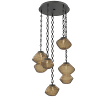 Hammerton CNB0089-05-MB-B-CH1-L1 - Mesa Round 5pc Multi-Pendant with Chain