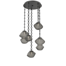 Hammerton CNB0089-05-MB-S-CH1-L1 - Mesa Round 5pc Multi-Pendant with Chain