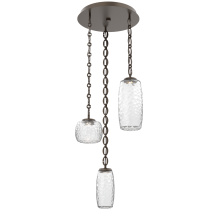 Hammerton CNB0091-03-FB-C-CH2-L1 - Vessel Round 3pc Multi-Pendant with Chain
