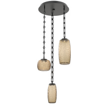 Hammerton CNB0091-03-MB-B-CH3-L3 - Vessel Round 3pc Multi-Pendant with Chain