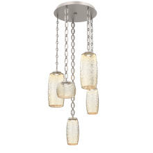Hammerton CNB0091-05-BS-A-CH2-L1 - Vessel Round 5pc Multi-Pendant with Chain