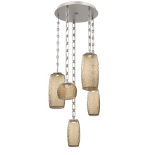 Hammerton CNB0091-05-BS-B-CH3-L1 - Vessel Round 5pc Multi-Pendant with Chain