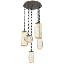 Hammerton CNB0091-05-FB-A-CH1-L1 - Vessel Round 5pc Multi-Pendant with Chain