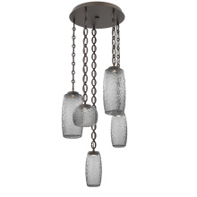 Hammerton CNB0091-05-FB-S-CH2-L1 - Vessel Round 5pc Multi-Pendant with Chain