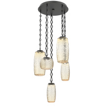 Hammerton CNB0091-05-MB-A-CH1-L3 - Vessel Round 5pc Multi-Pendant with Chain