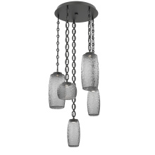 Hammerton CNB0091-05-MB-S-CH2-L1 - Vessel Round 5pc Multi-Pendant with Chain