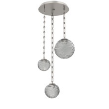 Hammerton CNB0092-03-BS-S-CH3-L3 - Gaia Round 3pc Multi-Pendant with Chain