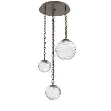 Hammerton CNB0092-03-FB-C-CH2-L3 - Gaia Round 3pc Multi-Pendant with Chain