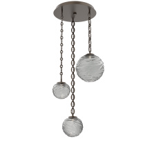 Hammerton CNB0092-03-FB-S-CH2-L3 - Gaia Round 3pc Multi-Pendant with Chain
