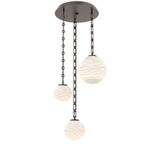 Hammerton CNB0092-03-FB-WL-CH3-L3 - Gaia Round 3pc Multi-Pendant with Chain