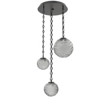 Hammerton CNB0092-03-MB-S-CH1-L3 - Gaia Round 3pc Multi-Pendant with Chain
