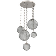 Hammerton CNB0092-05-BS-S-CH1-L1 - Gaia Round 5pc Multi-Pendant with Chain