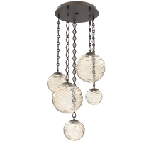 Hammerton CNB0092-05-FB-A-CH1-L3 - Gaia Round 5pc Multi-Pendant with Chain