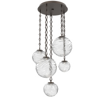 Hammerton CNB0092-05-FB-C-CH1-L3 - Gaia Round 5pc Multi-Pendant with Chain