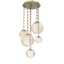 Hammerton CNB0092-05-GB-A-CH3-L1 - Gaia Round 5pc Multi-Pendant with Chain