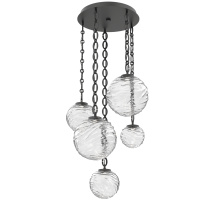 Hammerton CNB0092-05-MB-C-CH2-L1 - Gaia Round 5pc Multi-Pendant with Chain