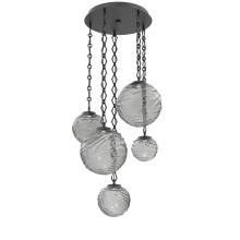 Hammerton CNB0092-05-MB-S-CH1-L3 - Gaia Round 5pc Multi-Pendant with Chain